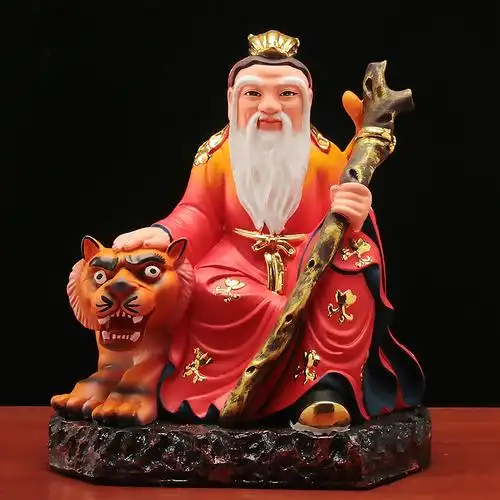 山神神像土地山神爷树脂佛像居家寺庙供奉摆件摆件