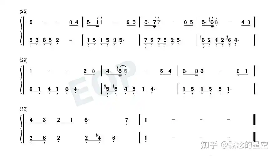 钢琴谱双手简谱双版本张国荣为你钟情
