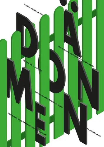 分享一组立体文字海报,充满空间感的文字排版创意