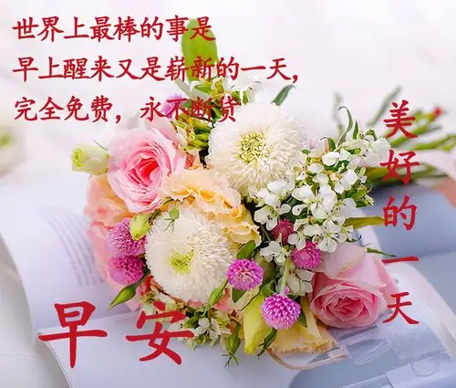 早上好祝福语句,温馨祝福早安,2021年最美早晨带字祝福图片