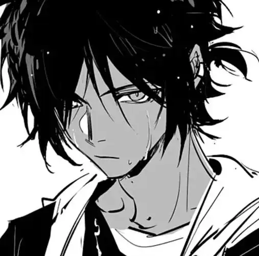 黑白动漫男头送给你,愿你不再孤独-黑白头像