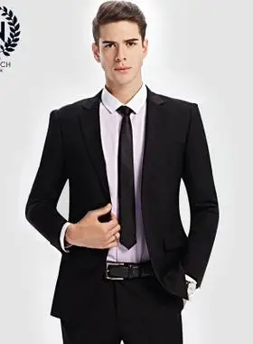 春秋款欧版大码肥佬西服套装男士正装职业装工作服结婚西装套装男