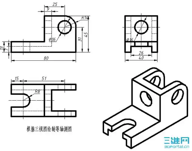 autocad2008机械制图强化训练题