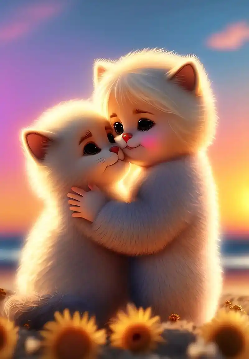 抖音热图文.#图文伙伴计划#先锋壁纸#两只超级可爱的笑嘻嘻的 - 抖音