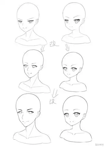 头像绘制练习—漫画角色头部的训练