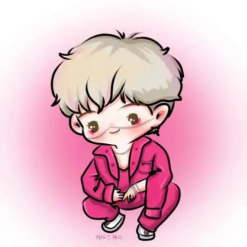 呜呜  我的宝儿  爱你爱你#张艺兴  #华伦天奴代言人张艺兴  #q版