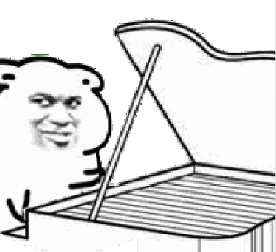 坏坏弹钢琴 - 斗图表情包 - 斗图神器 - adoutu.com