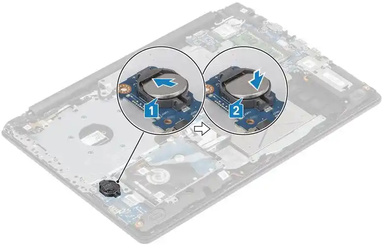 支持 产品支持 手册安装纽扣电池 步骤 将钮扣电池正面朝上插入 i/o