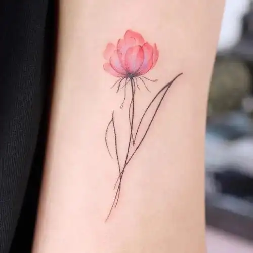 分享一些适合女生的简单小花纹身