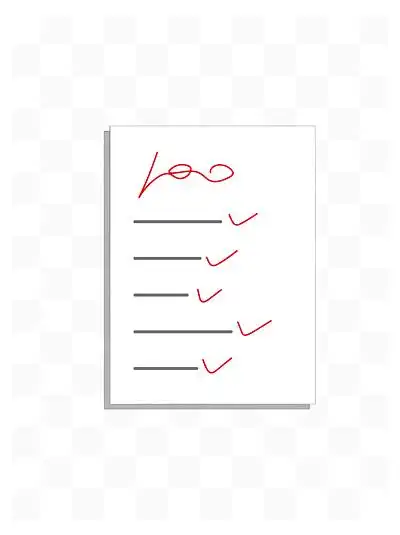 小学生开学矢量卡通手绘风格一百分试卷