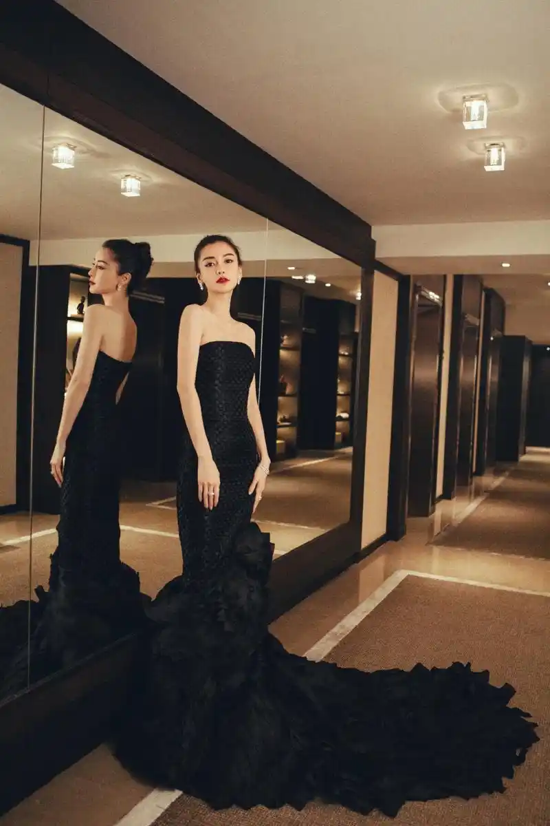 angelababy鱼尾裙性感写真图片