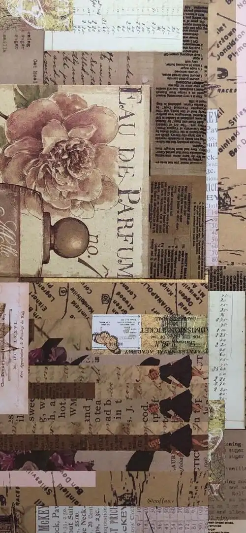 怀旧复古欧美风拼接手机壁纸