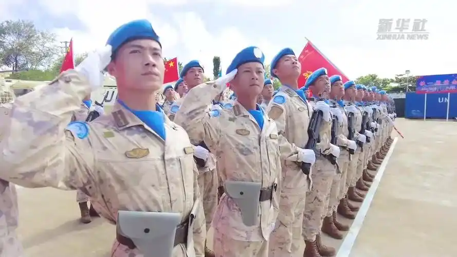 中国第九批赴南苏丹(朱巴)维和步兵营第一梯队官兵启程回国