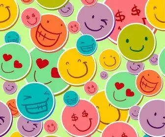 收集各种有趣的表情符号圈图标