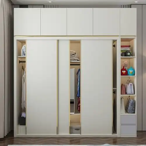 推拉门衣柜白色