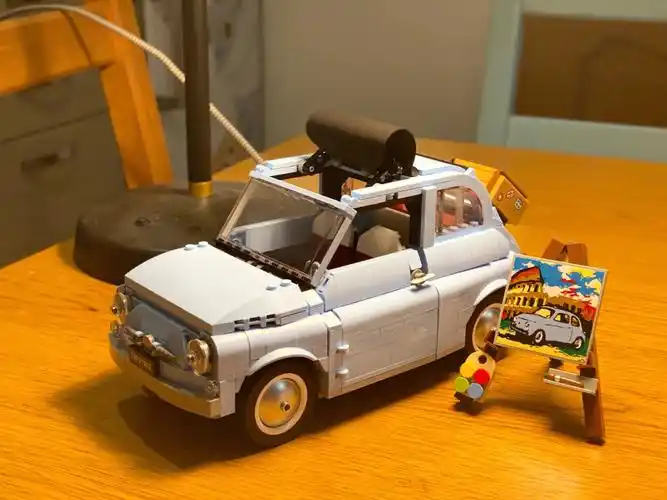乐高legofiat500蓝色限定版