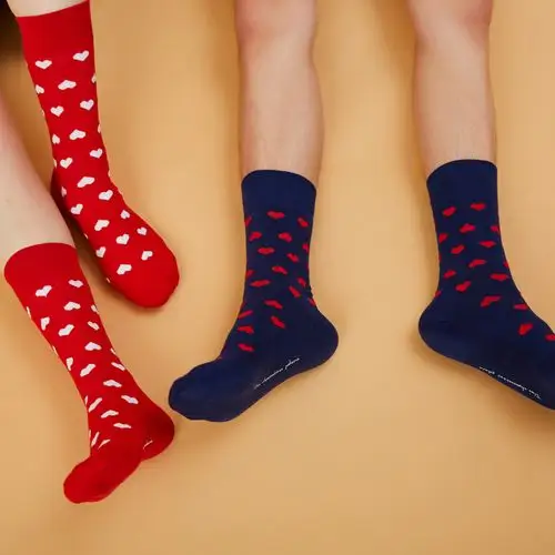 1902两双袜子情侣女同上海男女短袜ins条纹中筒袜