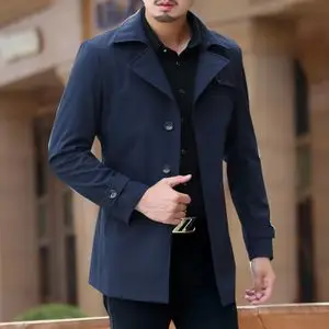 风衣男英伦商务休闲图片