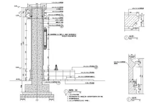 高端景墙一做法标准(2017年最新资料|知名地产设计院)-园林景观节点