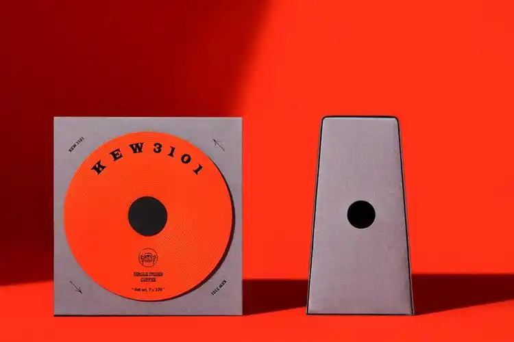 黑胶唱片咖啡包装设计