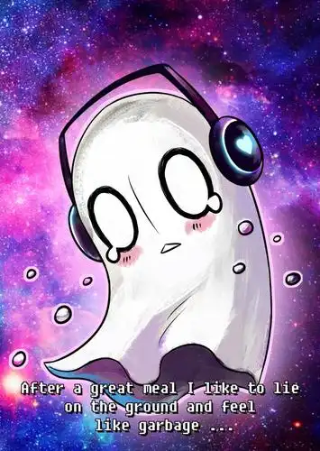 undertale传说之下精美人物图包napstablook篇