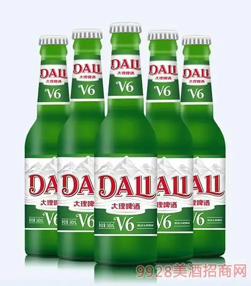 大理啤酒v6瓶装345ml