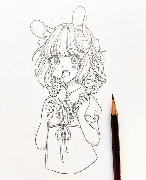 二次元简笔画女生 二次元简笔画女生古风