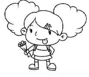 可爱小女孩简笔画 可爱小女孩简笔画全身