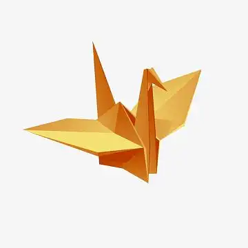 纸鹤 彩色纸鹤psdjpg儿童图书梦幻海报png立方体千纸鹤png卡通千纸鹤