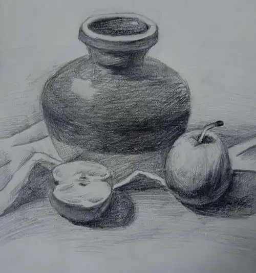 李姗鸿 素描静物临摹