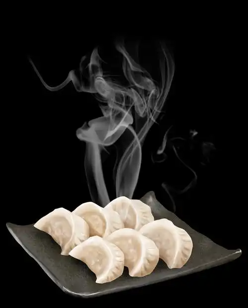 一碗冒着热气的水饺美味饺子443695图片素材