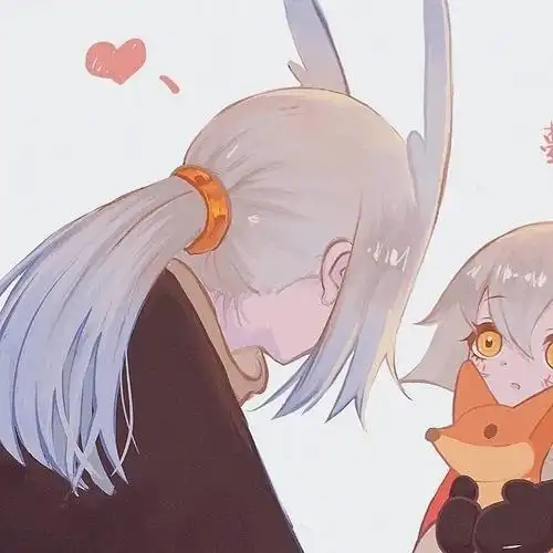 情侣头像动漫情头光遇情头白鸟菇菇