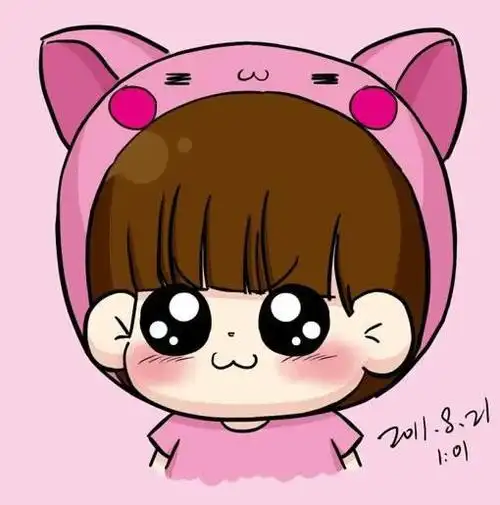 唯美可爱大头娃娃卡通萌图