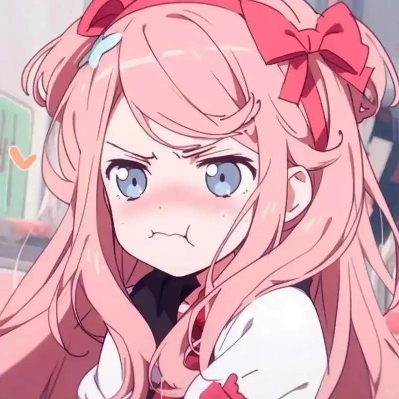 超可爱女生动漫头像|粉色头发