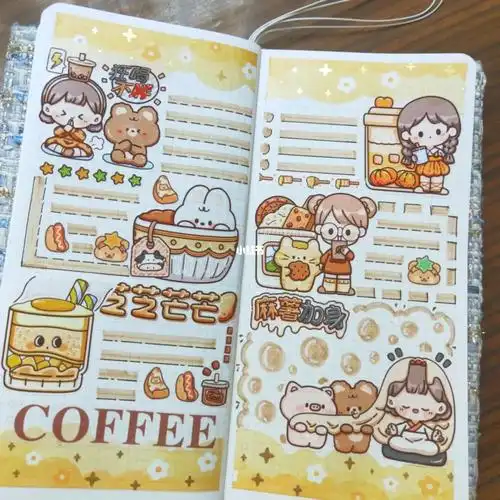 weeks手帐排版提拉多奶茶