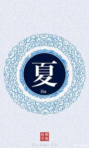 夏姓的10张姓氏头像制作,一句话一张图片,符合你的风格不?