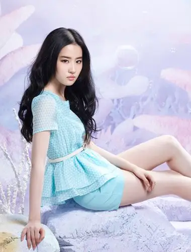 刘亦菲代言拍摄卓多姿2014夏装新款画册 卓多姿连衣裙2014夏装新款