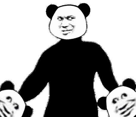 有故事的熊猫头像_飞翔号