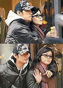 周杰伦与侯佩岑05年同游日本遭偷拍.(资料图片)