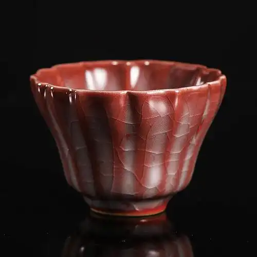 茶杯手工红炉点雪窑变品茗杯单杯子陶瓷茶盏茶杯