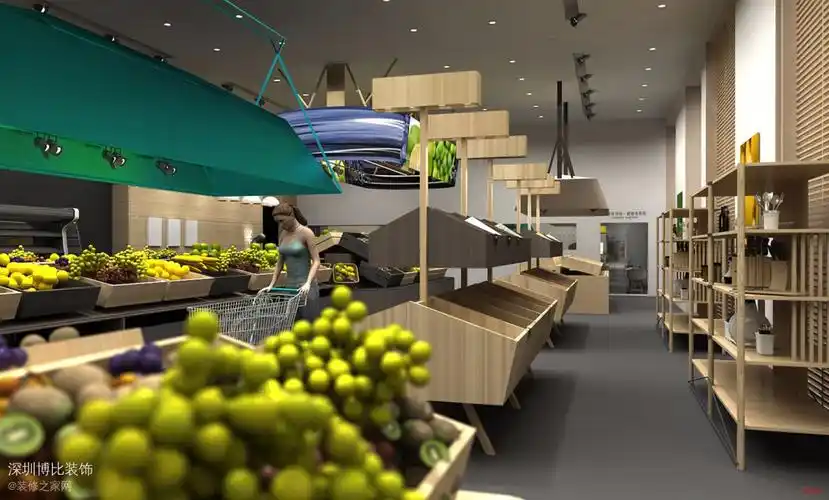 菜村社区生鲜店装修设计效果图