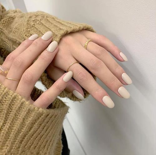 韩国指甲油高端estemio贵妇美甲甲油胶奶白杏白色甲油胶