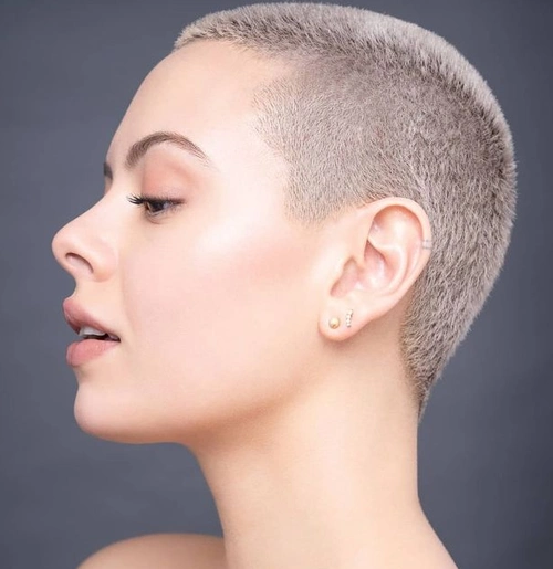 女生酷炫寸头图片 个性洋气时髦girl必备 - 女士短发 - 发型站