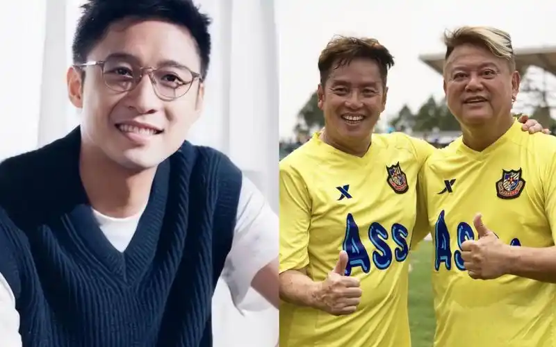 村超香港明星队举办赛后庆功宴,霍启山上台讲话,全程大秀国语