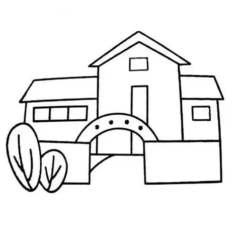 画10种不同房子简笔画的画法步骤图片大全简单的房子简笔画画法高楼
