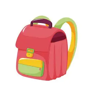 手绘卡通书包素材