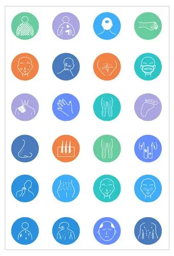 图标医疗图标皮肤科图标