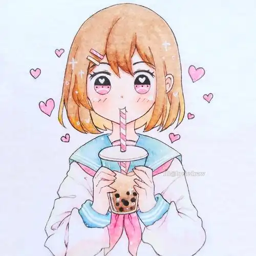 动漫人物画超萌马克笔动漫q版人物手绘