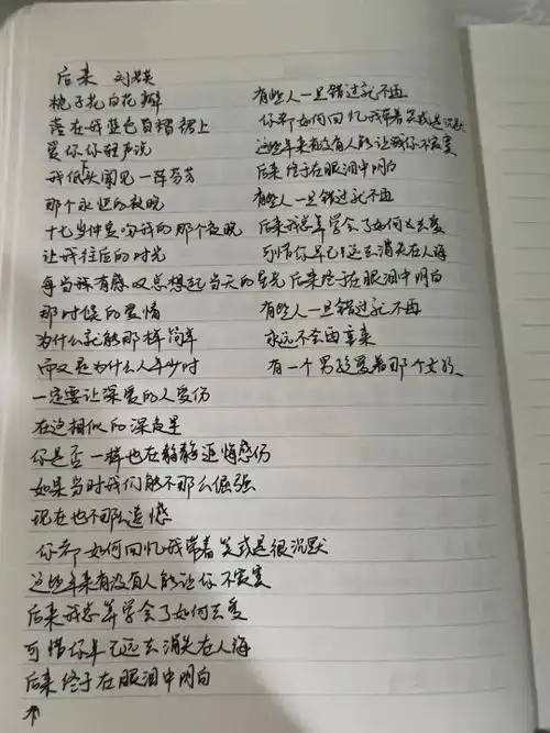 后来歌词
