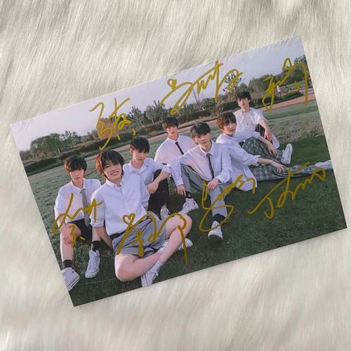 时代少年团丁程鑫亲笔签名照tnt签名周边保真非印刷生日好礼应援